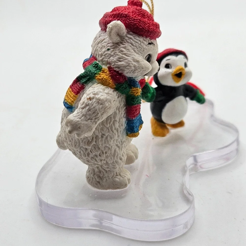 Vintage Current Inc Polar Bear Penguin Christmas Ornament Winter